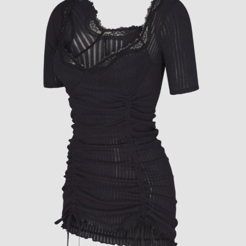 SavageX Fenty Always En Pointe Short-Sleeve Slip